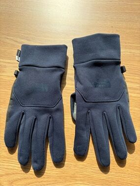 The North Face Men's Dark Navy Fleece Touchscreen Gloves